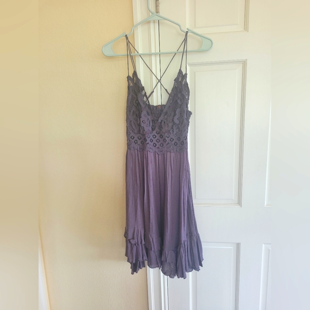 Free People FP One Adella Mini Slip Dress Sz L